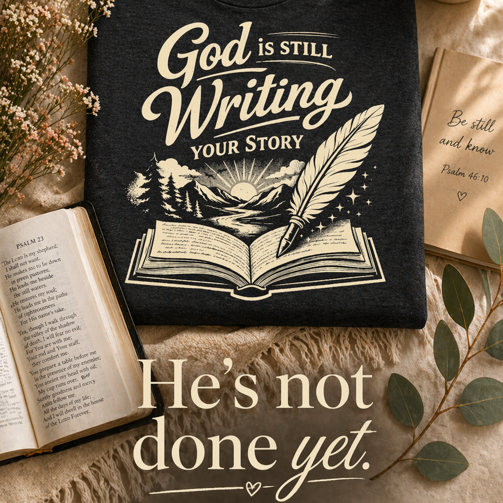 God Is Still Writing Your Story | Faith Tee