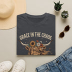 Grace in the Chaos | Highland Cow Tee