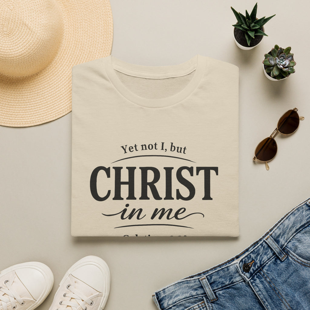 Yet Not I, But Christ in Me | Galatians 2:20 Unisex Faith Tee
