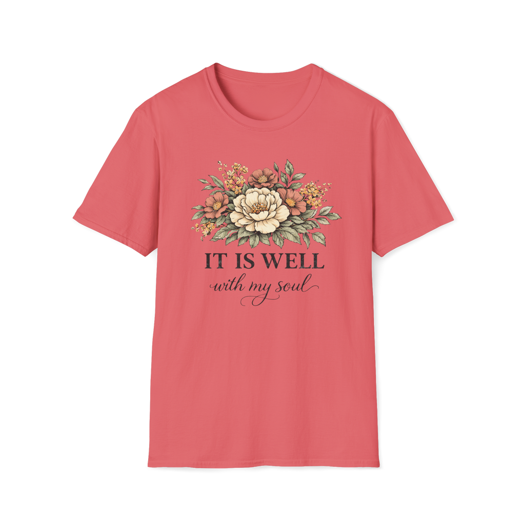 It is Well-Distressed Floral| Christian Faith Apparel | Lifted Hope for Savanah PREORDER (Copy)