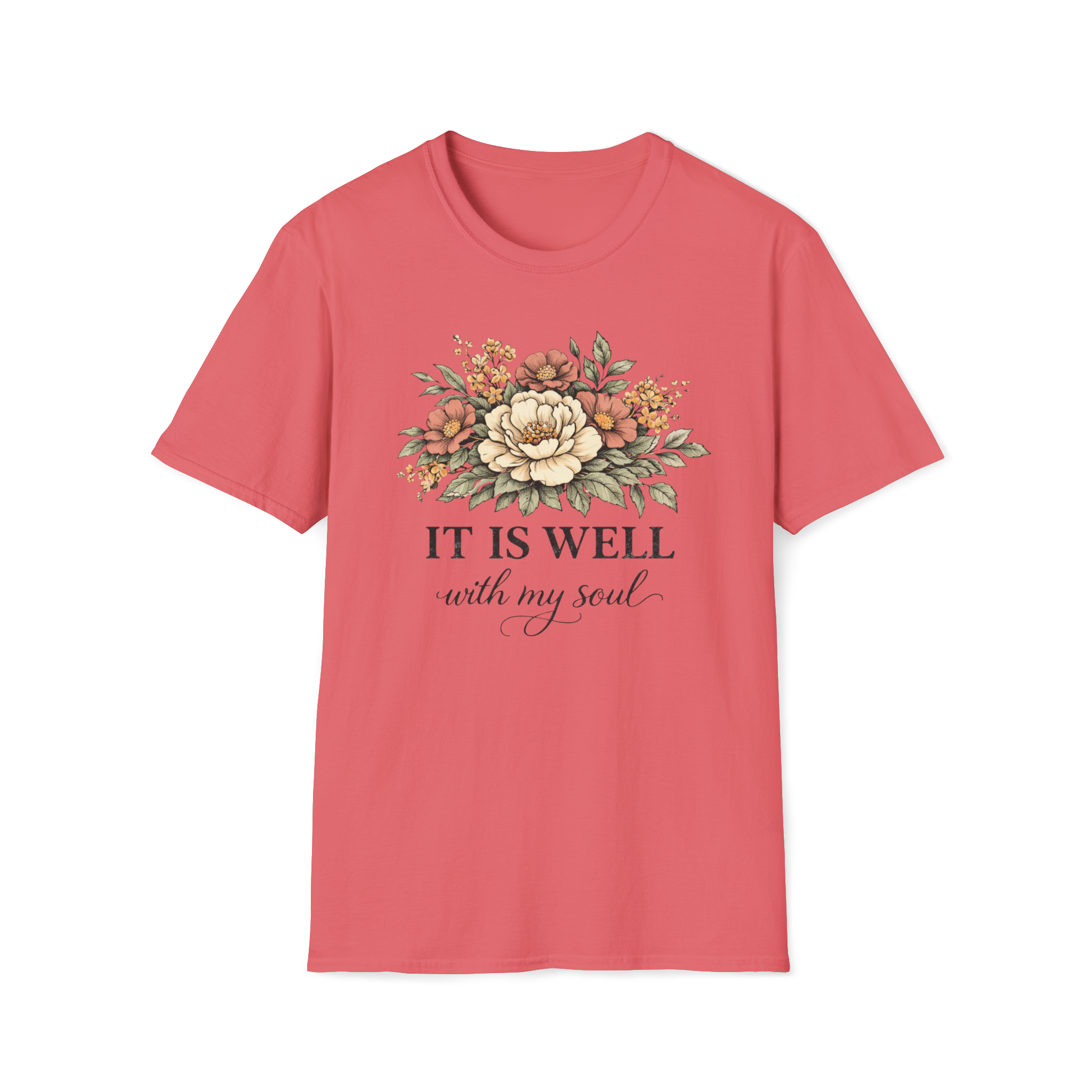 It is Well-Distressed Floral| Christian Faith Apparel | Lifted Hope for Savanah PREORDER (Copy)