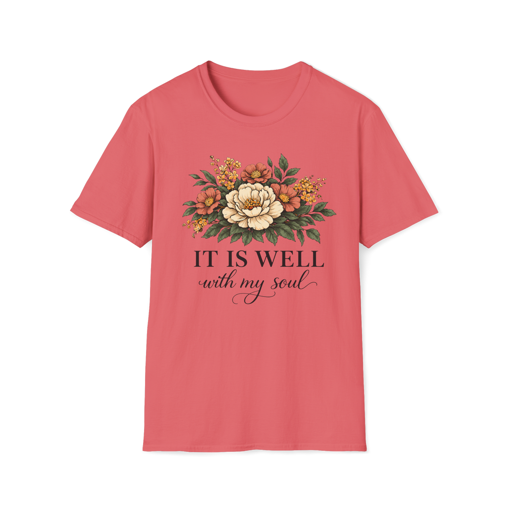 It is Well-Non Distressed Floral| Christian Faith Apparel | Lifted Hope for Savanah PREORDER