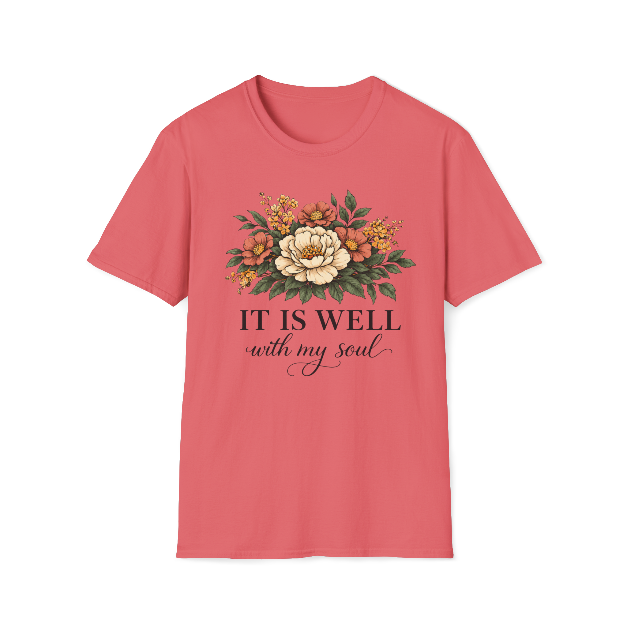 It is Well-Non Distressed Floral| Christian Faith Apparel | Lifted Hope for Savanah PREORDER