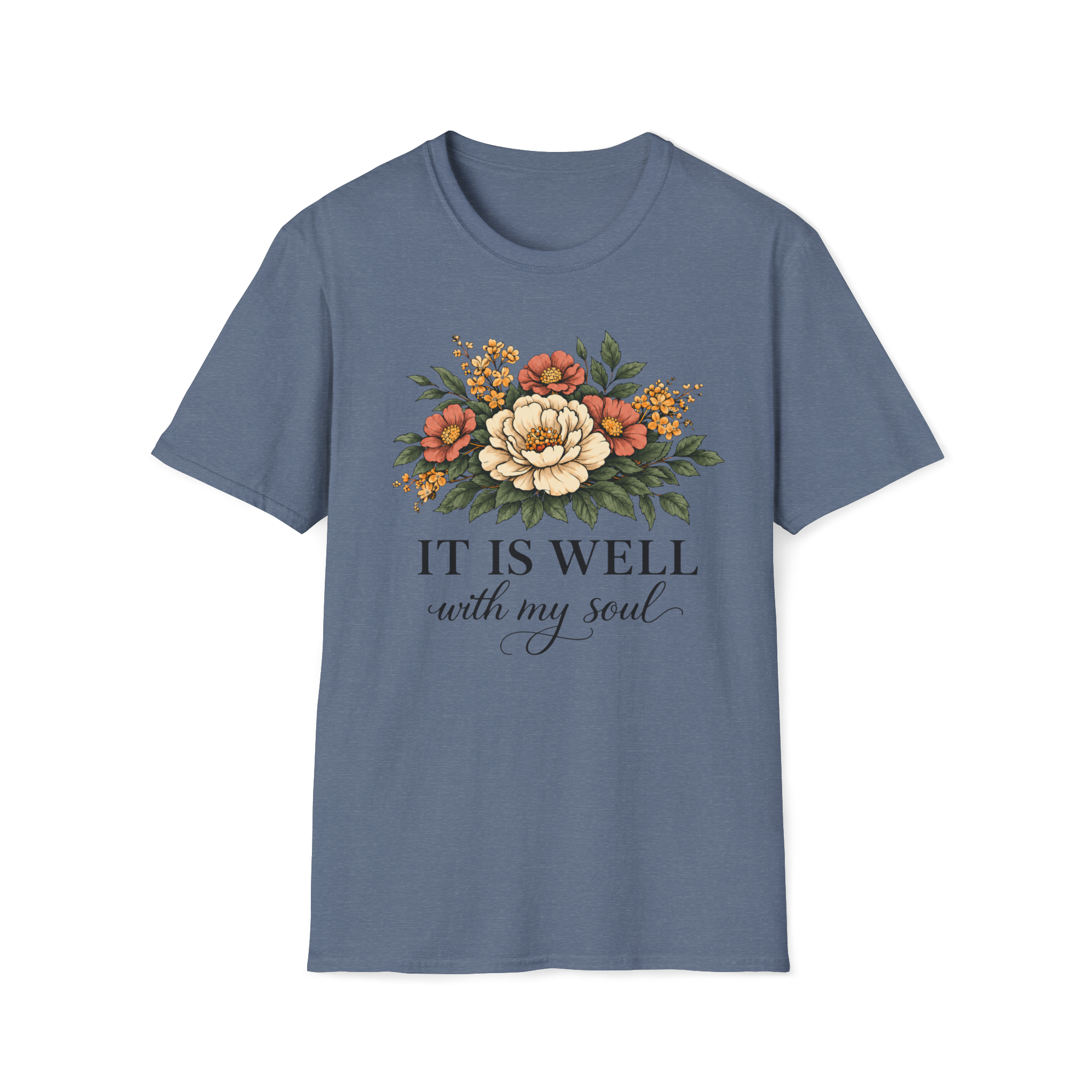 It is Well-Non Distressed Floral| Christian Faith Apparel | Lifted Hope for Savanah PREORDER
