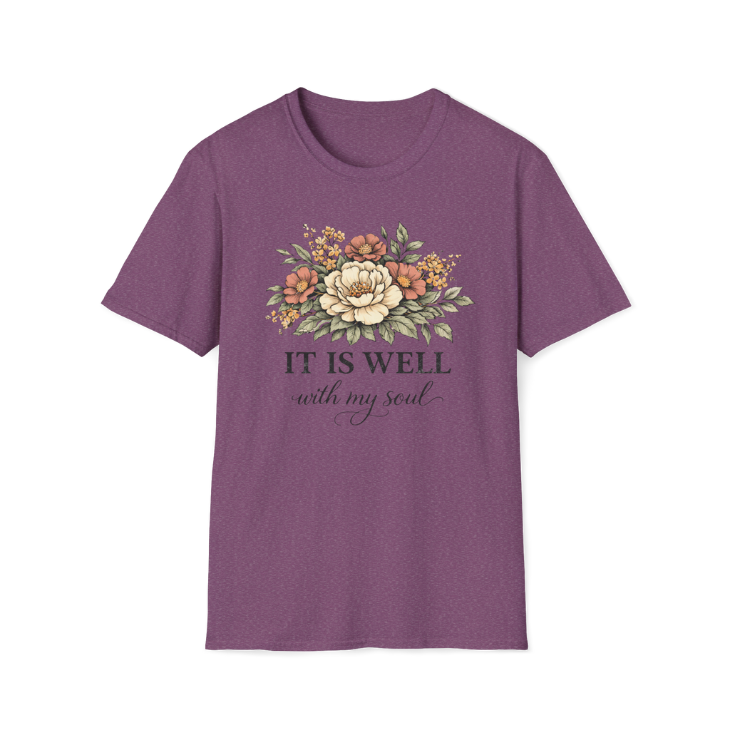 It is Well-Distressed Floral| Christian Faith Apparel | Lifted Hope for Savanah PREORDER (Copy)