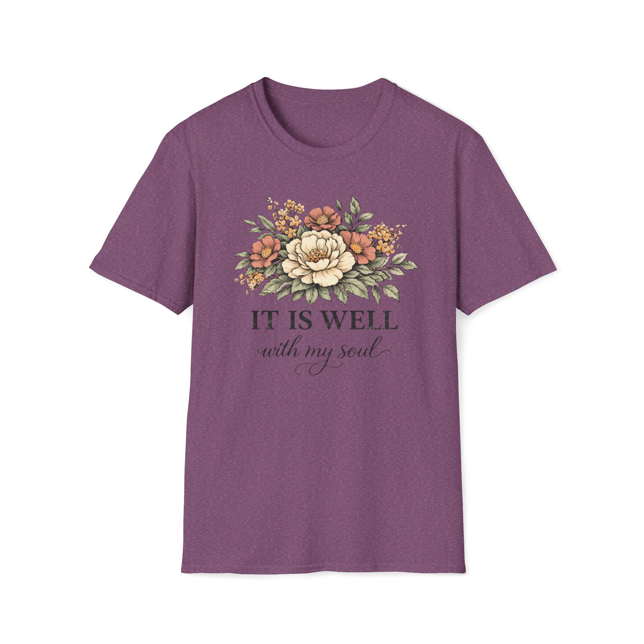 It is Well-Distressed Floral| Christian Faith Apparel | Lifted Hope for Savanah PREORDER (Copy)