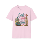 God Sure Had a Hand in Where I Landed Tee | Christian Faith Shirt | Blessed Apparel PREORDER
