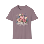 Walk By Faith God's Timing Is Perfect – Floral Bouquet Christian Tee for Women