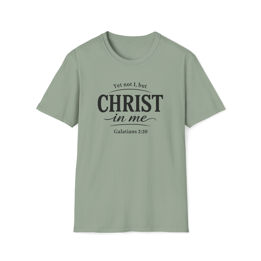 Yet Not I, But Christ in Me | Galatians 2:20 Unisex Faith Tee