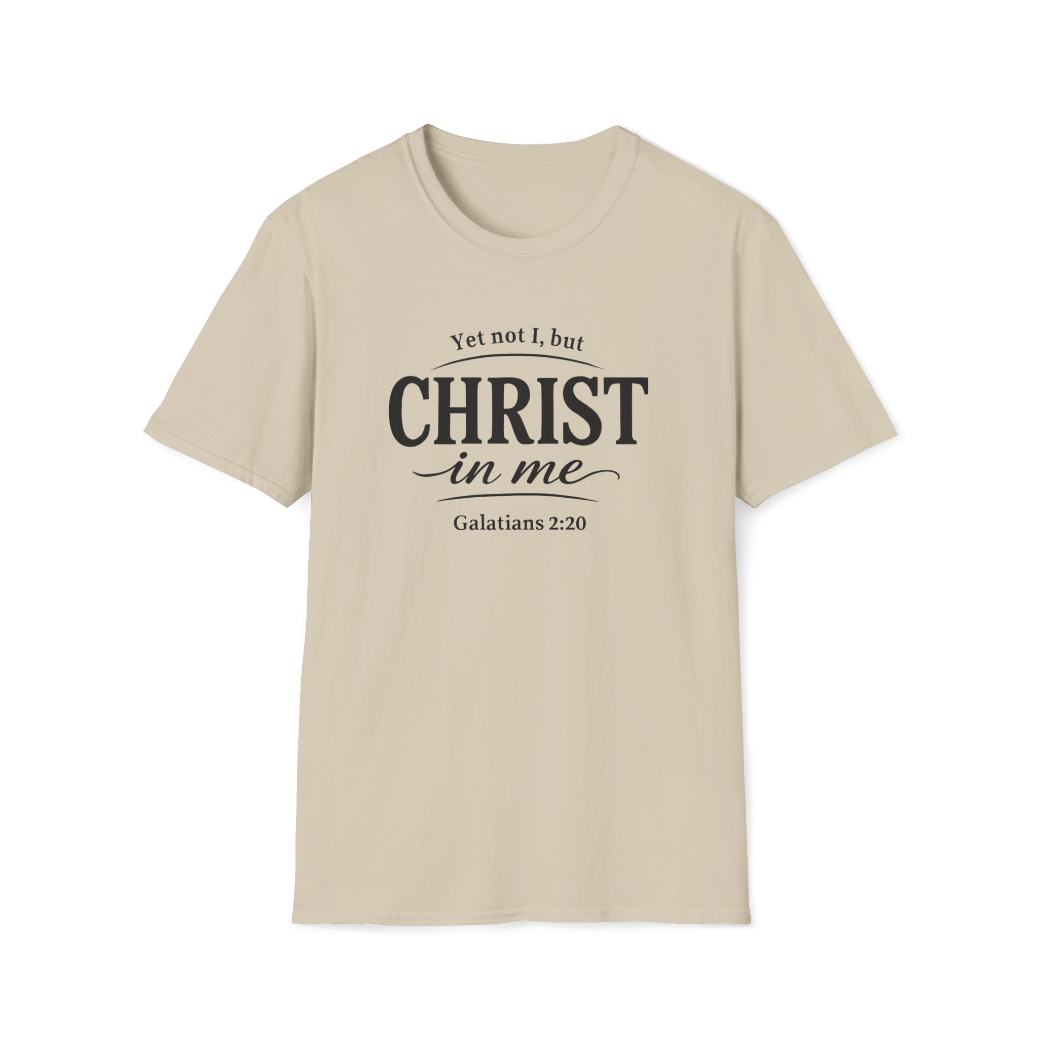 Yet Not I, But Christ in Me | Galatians 2:20 Unisex Faith Tee