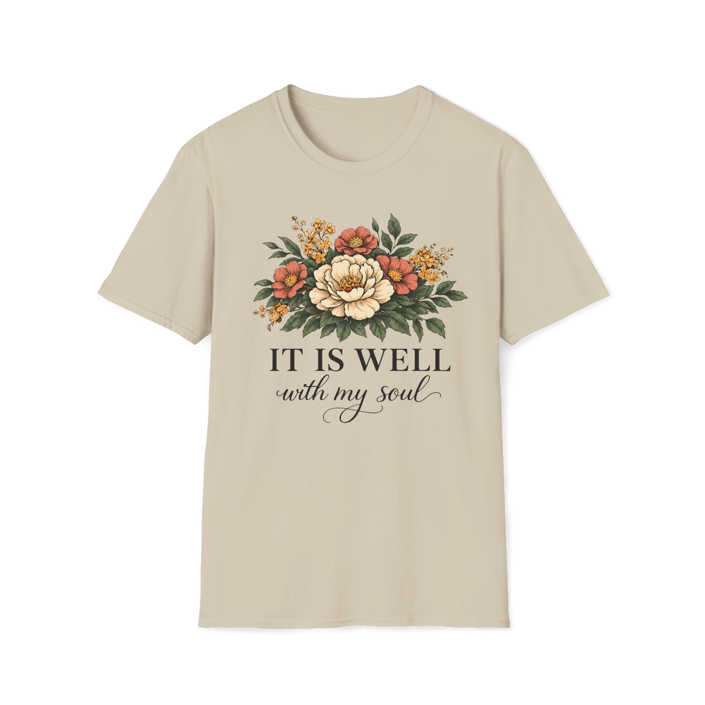 It is Well-Non Distressed Floral| Christian Faith Apparel | Lifted Hope for Savanah PREORDER