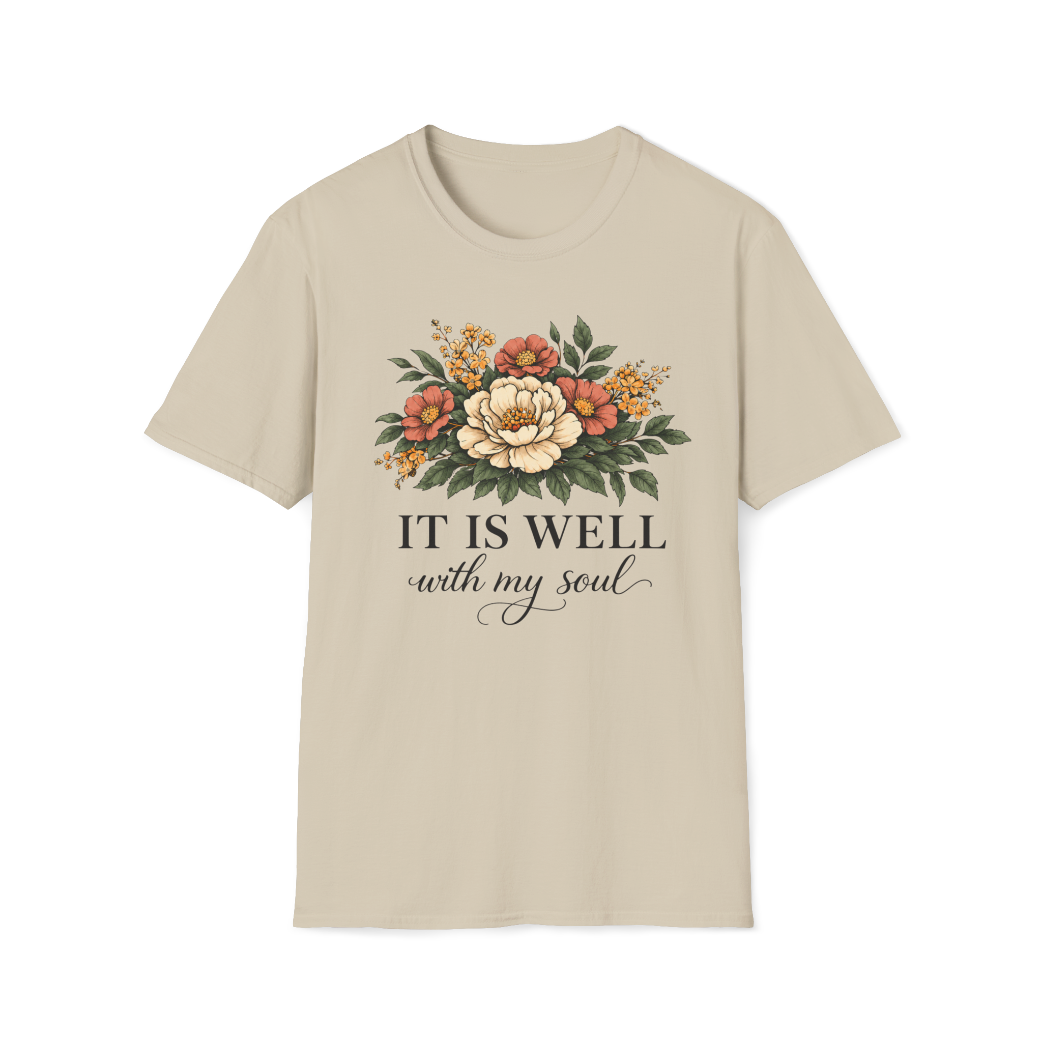 It is Well-Non Distressed Floral| Christian Faith Apparel | Lifted Hope for Savanah PREORDER