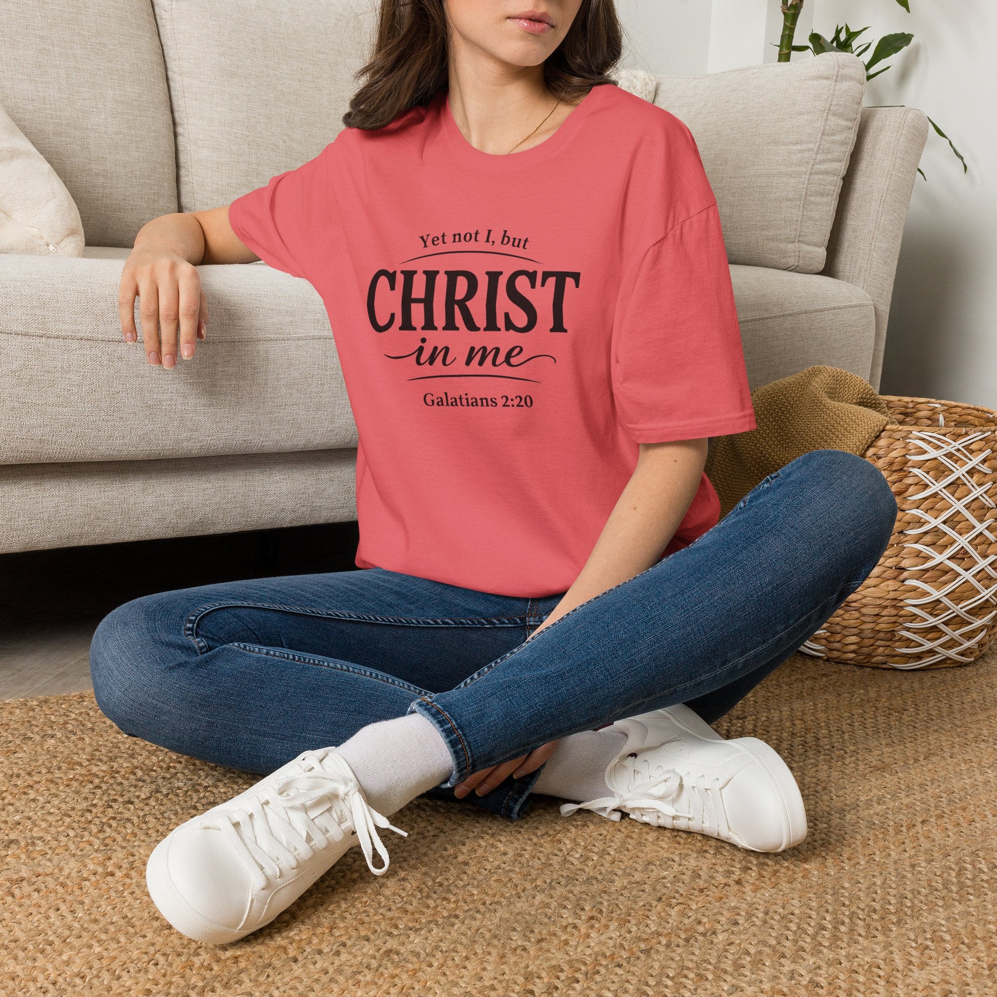 Yet Not I, But Christ in Me | Galatians 2:20 Unisex Faith Tee
