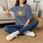 It is Well-Distressed Floral| Christian Faith Apparel | Lifted Hope for Savanah PREORDER (Copy)
