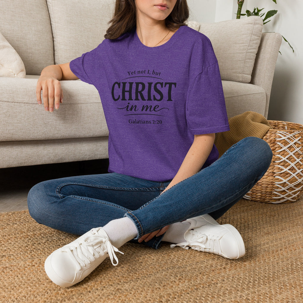 Yet Not I, But Christ in Me | Galatians 2:20 Unisex Faith Tee