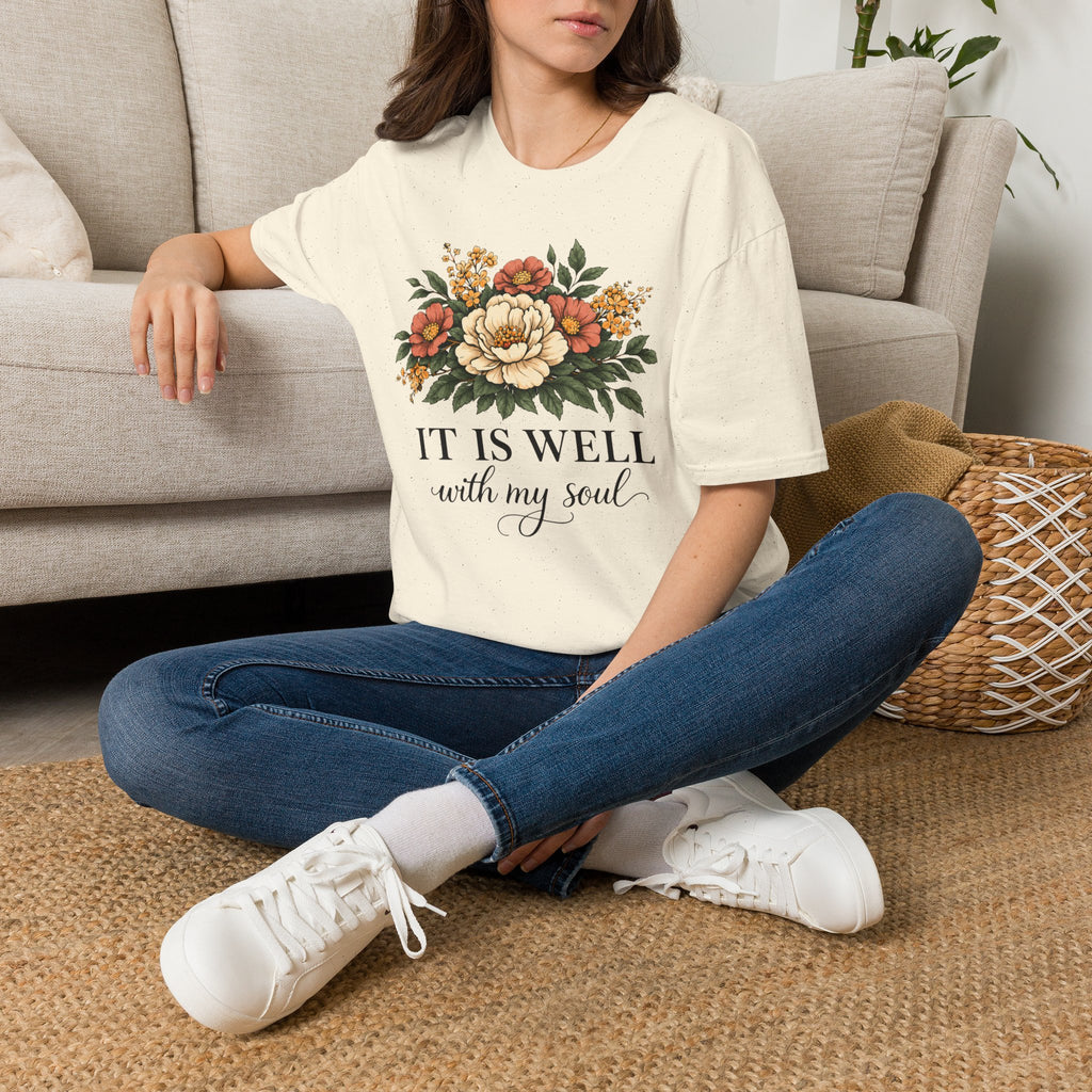 It is Well-Non Distressed Floral| Christian Faith Apparel | Lifted Hope for Savanah PREORDER