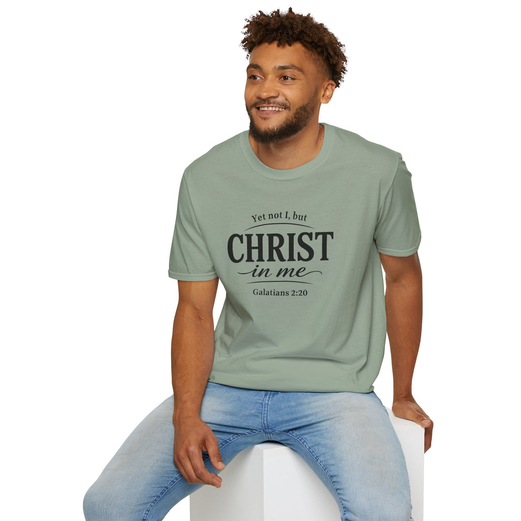 Yet Not I, But Christ in Me | Galatians 2:20 Unisex Faith Tee